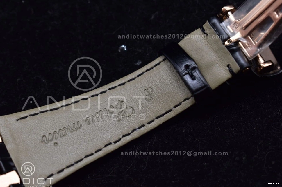 Super Black Leather 1042 41mm Strap APSF Edition SA3120 RG Royal Textured Black on Clone Best Oak Dial V 1:1 15400 WaterResistant 0902